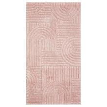 Pink Abstract Blaine Power-Loomed Rug