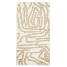 Beige Abstract  Blaine Power-Loomed Rug