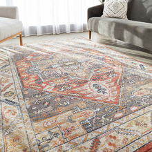 Terracotta Power-Loomed Transitional  Rug