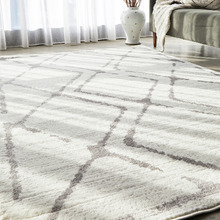 Ivory & Grey Diamond Rug