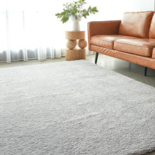 Silver Cleo Ultra Plush Machine Washable Rug