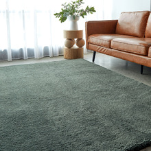 Green Cleo Ultra Plush Machine Washable Rug