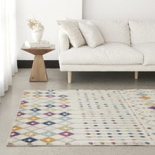 Anzali Colourful Power Loomed Modern Rug