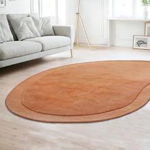 Spice Harbor Hand-Tufted New Zealand Wool Shaped Rug