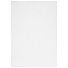 White Selma Plush Shag Rug