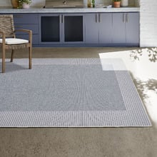 Patio Nero Flat Weave Indoor/Outdoor Rug