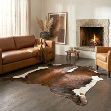 Chocolate Brown Cow Hide Rug