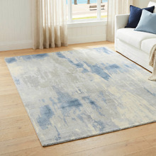 Blue Rowan Machine Washable Rug