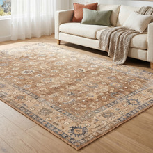Brown Morgan Machine Washable Rug