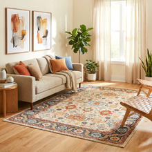 Dune Power-Loomed Transitional Round Rug