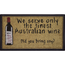 Rubber and Coir Serve Wine Door Mat