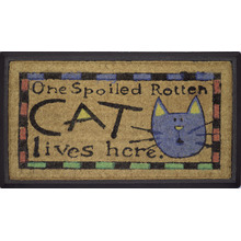 Rubber and Coir Spoiled Cat Door Mat