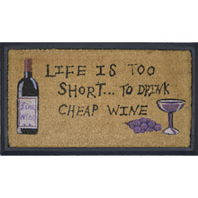 Rubber and Coir Cheap Wine Door Mat
