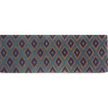 Blue Diamond Hand-Woven Coir Doormat