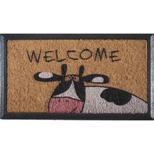 Cow Welcome Coir Doormat