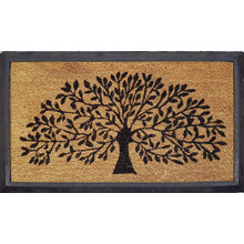 Rubber and Coir Tree of Life Door Mat