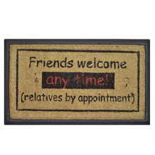 Friends Welcome Coir & Rubber Doormat