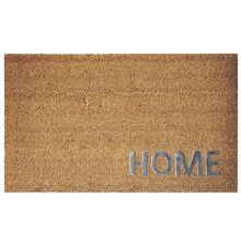 Natural Austine Home Coir Doormat with Stainless Steel Lettering