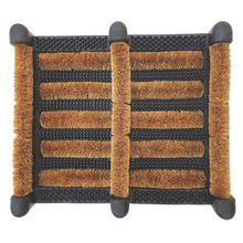 Natural Rubber with Coir Boot Tray & Scraper