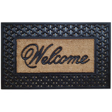 Welcome Recycled Rubber Doormat