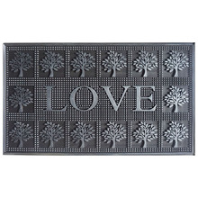 Silver Love Rubber Doormat