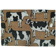 Dairy Cows PVC Backed Coconut Coir Doormat