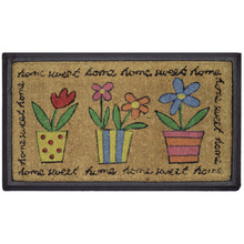 Funkey Pots Rubber with Coir Doormat