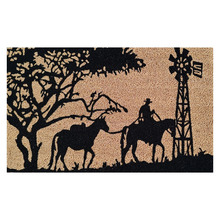Natural & Black Otis Doormat
