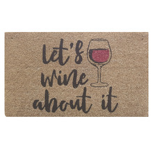 Let's Wine About It Coconut Coir Doormat