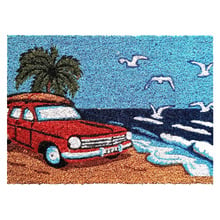Red Eh Surf Coconut Coir Doormat