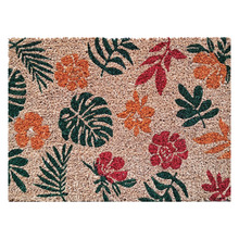 55cm Floral Coconut Coir Doormat