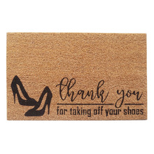 Shoes Off Coconut Coir Doormat