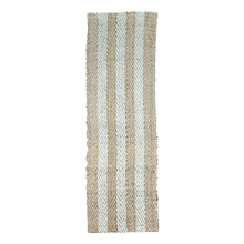 Crizzle Two Tone Stripes Hand-Woven Jute Runner
