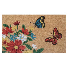 Butterflies Coir Doormat