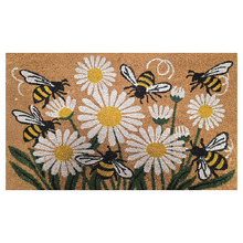 Daisies & Bees Coir Doormat