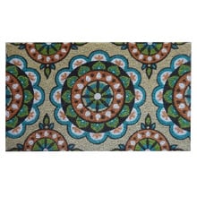 Circles Coir Doormat