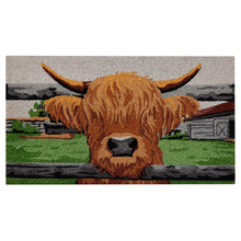 Highland Cow Coir Doormat