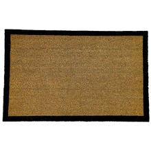 Black Border Coir Doormat