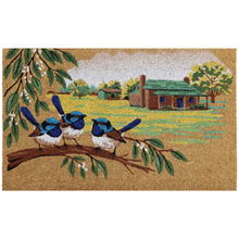 Blue Wren Coir Doormat