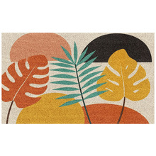 Modern Leaves Coir Doormat