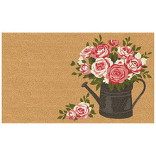 Rose Can Coir Doormat