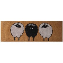 Three Little Sheep Coir Doormat