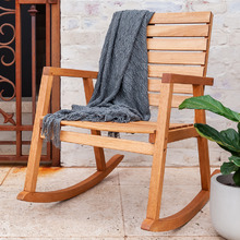 Natural Texas Wooden Outdoor Rocking Chair