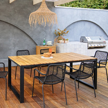 Maurica Acacia Wood Outdoor Dining Table