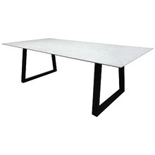 Veii Marble Look Outdoor Dining Table