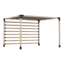 Toja Grid Post Wall Pergola Bracket & Rectangular Shade Sail Set