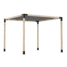 8 Piece Toja Grid Pergola Bracket & Square Shade Sail Set