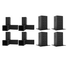 8 Piece Toja Grid Trio & Solo Pergola Bracket Set