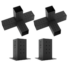 4 Piece Toja Grid Quad & Solo Pergola Bracket Set