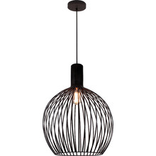 Gabbia Dark Wood Pendant Light